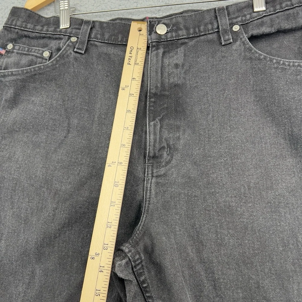 Vtg Y2k Polo Jeans Co. Ralph Lauren RL-67 Black Denim Jeans 38X32 Mexico Loose - Picture 6 of 16